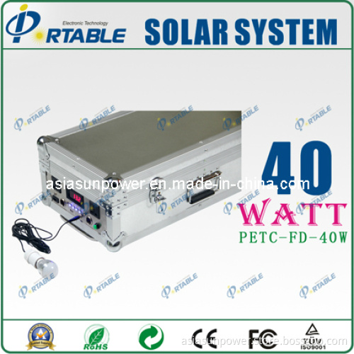 40W Solar Generator for Home Power Supply (PETC-FD-40W-W)